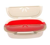 MAGICLULU Cuiseur Vapeur à Haute Température pour Micro-Ondes Boîte à Vapeur en Plastique Double Couche Pratique et Sûr pour Légumes et Poisson