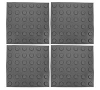 MAGICLULU Dalles Tactiles Autocollantes 4 Feuilles en Caoutchouc et Plastique pour Chemins et Trottoirs Extérieurs Adaptées aux Personnes Malvoyantes Résistantes à L'Eau 30X30 CM