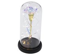 MAGICLULU De Fête des Mères pour Grand-mère Œillet Éternel Réaliste Décoration en Verre Décoration De Fête des Mères