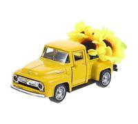 MAGICLULU Décoration de Camion Métallique avec Plateau à Plusieurs Ornement de Fleurs Accessoires Rustiques pour Décoration de Table pour et Mariages