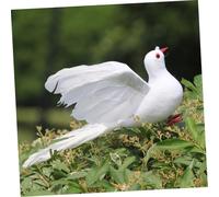 MAGICLULU Décoration de Jardin Pigeon Artificiel Réaliste Mousse Légère Portable pour et Spectacles de Statues Imitation Colombe Effaroucheur Oiseaux