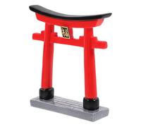 MAGICLULU Décoration Extérieure Ornement pour Miniature Torii en Résine Rouge Aquarium Finition Soignée pour Jardin et Paysage Aquatique