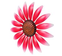 MAGICLULU Décoration Murale de Fleur en Métal, à Suspendre Murale pour Décoration Intérieure et Extérieure, Adaptée aux Maisons et Hôtels