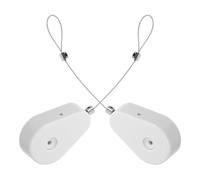 MAGICLULU Dispositif Anti-perte de Télécommande Dvd Câble Rétractable Automatique, Verrou à Télécommande en Plastique et Acier, 2pcs, Sécurité pour Maisons et Centres Commerciaux