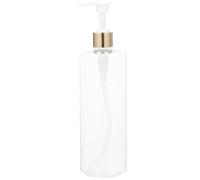 MAGICLULU Distributeur Pompe Plastique en Savonnette Liquide de 500ml Étanche Automatique, Flacon à Pompe pour Salle de Bain à Usage Domestique