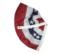 MAGICLULU Drapeau Américain en Demi-cercle en Polyester, Guirlande Patriotique Légère et Résistante, Décoration Extérieure pour Fêtes Patriotiques, Jour de L’indépendance et Événements