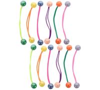 MAGICLULU Élastiques à Cheveux Élastiques pour Cheveux 12pcs Couleur Bonbon en Acrylique Double Boule Pratiques et Résistants Femmes Adultes et Adolescents pour Coiffures