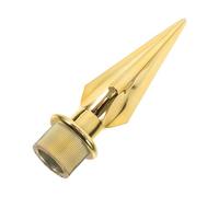 MAGICLULU Embout de Mât de Drapeau en Plastique Doré, Support Mural pour Drapeaux Décoratifs Intérieur et Extérieur, Ornement de Sommet pour Salle de Conférence et Jardin, Accessoire