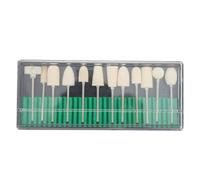 MAGICLULU Embouts de Ponceuse à Ongles en Laine 12 Pièces 5.2 X 1 X 1 Cm pour Polissage, Meulage et Retrait de Gel, Adaptés aux Outils Manucure Professionnels et Usage à Domicile
