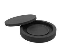 MAGICLULU Encrier en Pierre à Surface Plat et Forme Ronde, Design Esthétique pour Calligraphie et Pratique Artistique, Utilisation en Bureau ou Atelier