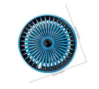 MAGICLULU Enjoliveurs de Roue de Voiture Cache-Moyeu Décoratif Bleu-Noir 13 Pouces pour Jantes en Acier Adapté aux Voitures et Camions