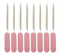 MAGICLULU Ensemble 100 Pièces de Limes à Ongles et Bâtons en Bois pour Soin des Ongles, Kit Portable Adapté à Manucure Salon et Usage Domestique