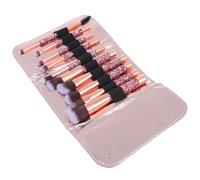 MAGICLULU Ensemble de 10 Pinceaux de Maquillage Strass Poils Souples en Fibres Artificielles, Manche Résistant à L'usure, Kit Complet pour Poudrer et Rougir, Outil Beauté pour Maquillage