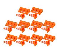 MAGICLULU Ensemble de 20 Jouets Panneaux de Signalisation en Plastique Orange pour Garçon et Filles, Matériel Sûr, pour Apprentissage Familial et Scolaire
