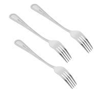 MAGICLULU Ensemble de 3 Fourchettes Petites en Métal Inoxydable, Fourchettes à Dessert pour Amuse-Gueules et Fruits, Adaptées pour Bars, Repas et Réunions de Famille