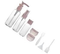 MAGICLULU Ensemble de 8 Flacons de Maquillage de Voyage Rechargeables en Plastique Léger avec Pulvérisateur, Entonnoir et Compte-gouttes pour Usage Quotidien et Voyage