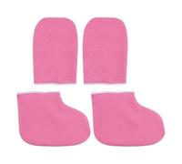 MAGICLULU Ensemble de Moufles et Chaussettes Isolés la Cire de Paraffine, Kit Spa la Paraffine pour Soins des Mains Pieds, Hydratants et Thermothérapie, Usage Professionnel et Domicile,