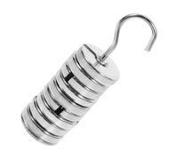 MAGICLULU Ensemble de Poids à Fentes en 100 G Total 9 Poids pour Laboratoire Résistants et Compacts pour Étalonnage et Maintien d'Objets