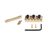 MAGICLULU Ensemble de Retenue de Cordes Doré pour Guitare Électrique Floyrose Bridge en Alliage de Zinc et Cuivre Écrou de Blocage pour Stabilité D'accord et Amélioration du Ton