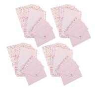 MAGICLULU Ensemble Papier à Lettres Vintage A5 24 Feuilles et 12 Enveloppes Décoratives Fleurs et Animaux, Papier Créatif Vierge pour Correspondance, Fournitures de Bureau et Invitations