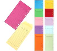 MAGICLULU Enveloppes Budget Lot de 12, Pochettes Multifonctionnelles en Carton pour Billets, Adaptées aux Étudiants pour Organisation Financière