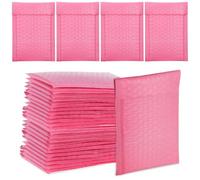 MAGICLULU Enveloppes D’expédition à Bulles Matelassées Auto-adhésives, 30 Pièces, Petites Enveloppes Rose Pastel 15 X 11 4 Cm, Pochettes D’emballage Rembourrées pour Protection Colis