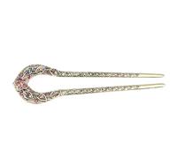 MAGICLULU Épingle à Cheveux en Alliage Accessoire Élégant et Solide Double Pointe lors de Fêtes ou Réunions D'église pour Chignon de U pour Femmes et Filles
