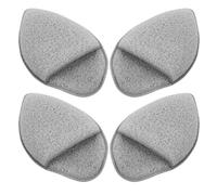 MAGICLULU Éponge Visage Exfoliante en Pu Forme Goutte D'eau et Triangle 4pcs pour Nettoyage Précis et Démaquillage Peau Sensible