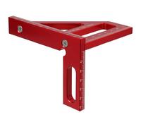 MAGICLULU Équerre Multifonction en Alliage D'aluminium, Règle Triangulaire 45° et 90°, Outil de Mesure Précis pour Travail du Bois, Léger et Compact, Charpentiers et Ingénieurs