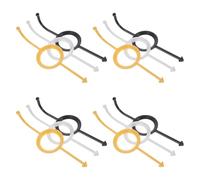 MAGICLULU Équipement de Billard Aide la Visée de Précision en Plastique pour Entraînement et Temps 12pcs Adapté aux Débutants et Joueurs Confirmés