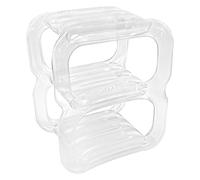 MAGICLULU Étagère à Chaussures Gonflable Transparente en PVC 2 Couches 75X65X50 CM Rangement Pliable Portable Peu Encombrant pour Entrée Salle de Bain et Chambre Étudiante Organisateur