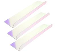 MAGICLULU Étagère Murale en Acrylique Irisé Lot de 3 Dimensions 40 X 9 X 3 CM Étagères Flottantes U-Type Transparentes pour Salon Salle de Bain Cuisine Porte-Ustensiles Polyvalent