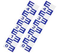 MAGICLULU Étiquette Autocollante Réfléchissante Jauge à Eau 2 Pièces 10x50 Cm en Tôle D’Aluminium Résistante Autocollante pour Mesure Précise Niveau Piscine et Bassin Extérieure