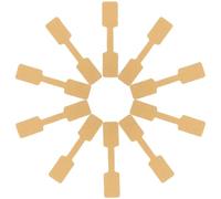 MAGICLULU Étiquettes Autocollantes en Kraft pour Bijoux 100 Pcs, Étiquettes D'identification Multifonctions, Papier Adhésif Résistant, pour Marquage, Organisation et Affichage de Prix