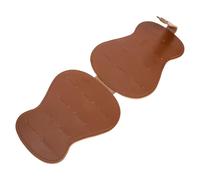 MAGICLULU Étui Médiators Guitare PU Vintage Sac Rangement et Léger pour Accessoires Guitare et Ukulélé Poche Compartimentée Anti-Rayures Couleur Marron