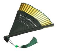 MAGICLULU éventail Pliant à éventail Oriental Ancien Ventilateur Retro Ventilateur Vintage Ventilateurs Accessoire de Photo de Ventilateur éventail de Danse Pliable Chiffon