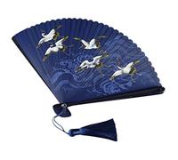 MAGICLULU Fan de danse classique fait à la main mariage coloré pliant fans éventail ventilateurs décoration ventilateur pliable portable ventilateur à main ventilateur de style rétro bambou