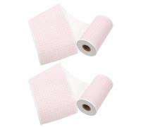 MAGICLULU Feuille de Graphique d'Électrocardiogramme 2 Rouleaux Papier d'Enregistrement Diagnostique Compatible R3, 3 Dérivations 80 MM X 30 M, Usage Professionnel en Cardiologie