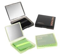 MAGICLULU Feuilles Absorbantes Visage 400 Pcs, Papier Buvard Charbon de Bambou et Extrait de Feuille Verte, 4 Boîtes avec Miroir Compact et Houppette, Contrôle du Sébum, Soin Peau