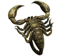 MAGICLULU Figurine Scorpion Métal Décoration Rétro pour Bureau Et Salon Ornement Artisanal pour Amateurs Insectes Objet Décoratif pour Thé Et Espace Détente