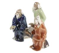 MAGICLULU Figurine Traditionnelle en Céramique pour Décoration de Bonsaï Miniature, Statue Élégante et Facile à Déplacer, pour Jardin et Terrarium
