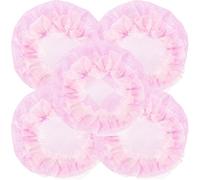 MAGICLULU Filets à Chignon de Danse Rose Légers et Multifonctionnels en Maille et Tissu, Lot de 5 Set de Set pour Coiffures Élégantes et Quotidiennes des Femmes et Filles