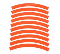 MAGICLULU Film Réfléchissant de Sécurité pour Jantes de Draisienne Garçon et Filles, Autocollant Décoratif Imperméable Orange Fluorescent, Bande Adhésive Avertissement pour Roue, Protection