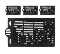 MAGICLULU Filtres de Rechange Structure Multicouche Lot de 4 Noir en Plastique Capture Efficacement Débris Alimentaires Flottants et Aquarium pour Aquariums de Poissons Rouges et Bettas