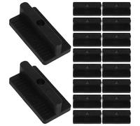 MAGICLULU Fixations pour Terrasse Composite 200 Clips Invisibles en Plastique Anticorrosion, Montage Bord pour Planches Sol Extérieur, Kit pour Espaces Verts et Parcs