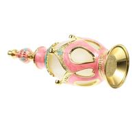 MAGICLULU Flacon de Parfum Vide Style Arabe 25Ml Rose Couronne Flacon D’Huile Essentielle Rechargeable pour Parfum du Moyen-Orient Porte-Parfum Décoratif pour Maison et Voyage