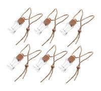 MAGICLULU Flacon Diffuseur De Parfum Pour Voiture Lot De 6 Bouteilles Vides 7ml En Verre Et Accessoires De Voiture Parfum D'aromathérapie Décoration De Rétroviseur