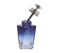 MAGICLULU Flacon Poussoir Distributeur de Dissolvant pour Vernis à Ongles 150 Ml Bleu Transparent Bouteille Rechargeable Étanche Anti-Fuite Outil Manucure Portable pour Voyage et Salon de