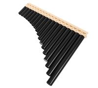 MAGICLULU Flûte de Pan Chinoise 16 Tubes Bois Brun Clair Instrument de Musique Traditionnel pour Débutants Enseignement et Orchestres Scolaires, Flûte Pan Instrument de Vent Culturel