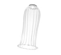 MAGICLULU Glass Light Shade Transparent Dual Open Candle Holder Cover For Pendant Bathroom Vanity Chandelier Lighting Glass For Romantic Home And Event Decor